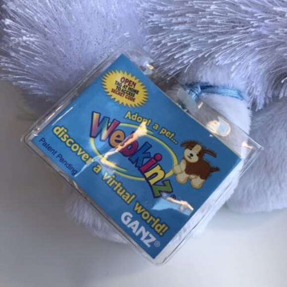 Webkinz White Easter Bunny Rabbit HM078 Stuffed Beanbag Animal Plush W/Code - Picture 5 of 7